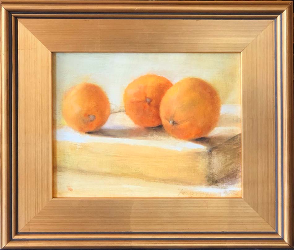 Oranges on a Box